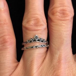 Elegant Silver Stacking Rings